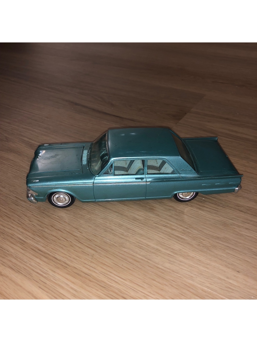 1962 FAIRLINE AMT FORD FAIRLINE 500 DEALER PROMO BLUE MINT GREEN 1/25 MODEL CAR